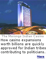 The Pechanga, Morongo, and Agua Caliente tribes in California rank in the top 10 tribal contributors to federal candidates.